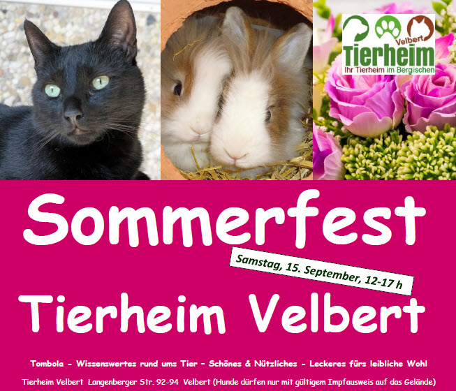 Sommerfest im Tierheim Velbert TierheimVelbert